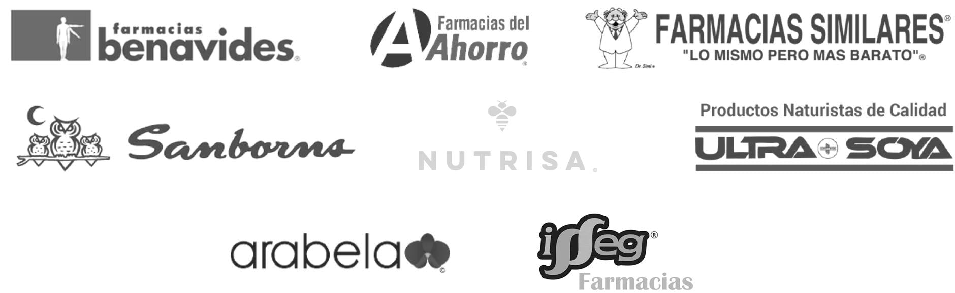 Logos de socios comerciales Modern Reseach Lab